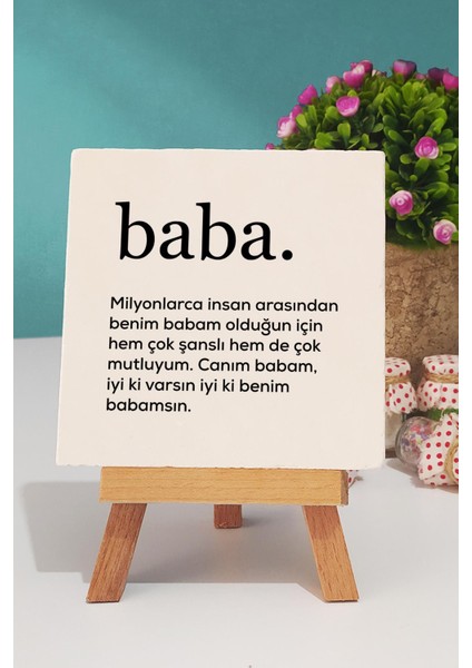 Baba Babalar Günü Hediyesi Kırmızı Kupa Bardak Dekoratif Taş indirimleri