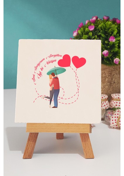 Seni Seviyorum Sevgilim Dekoratif Taş Anahtarlık Kalemlik indirimleri