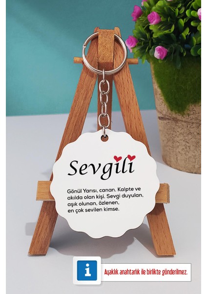Sevgililer Günü Hediyesi Türk Kahvesi Fincanı Ahşap Altlıklı ve Anahtarlık