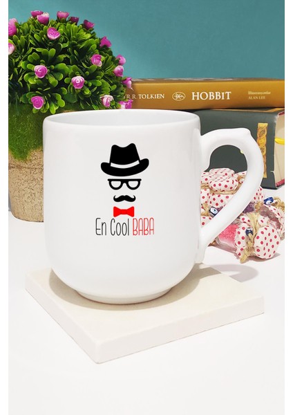 En Cool Baba Babaya Hediye Oval Kupa Bardak Dekoratif Taş
