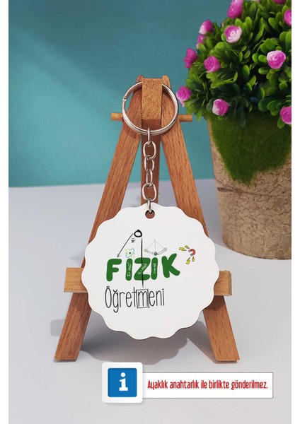 Fizik Öğretmeni Pembe Kupa Bardak Dekoratif Taş Anahtarlık indirimleri