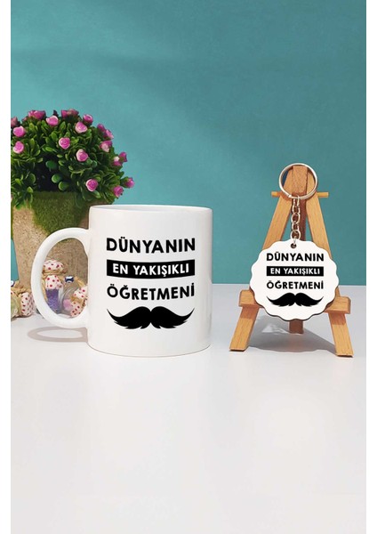 Dünyanın En Yakışıklı Öğretmeni Kupa Bardak ve Anahtarlık