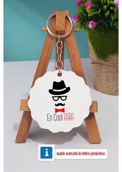 En Cool Baba Babaya Hediye Ahşap Altlıklı Fincan ve Anahtarlık modelleri