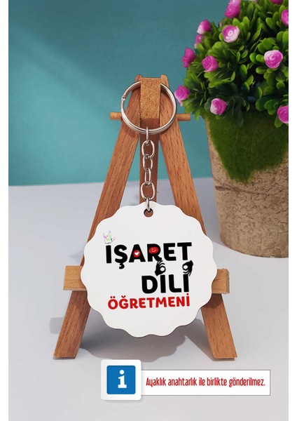 Işaret Dili Öğretmeni Hediye Yeşil Kupa Bardak Kalemlik Anahtarlık indirimleri