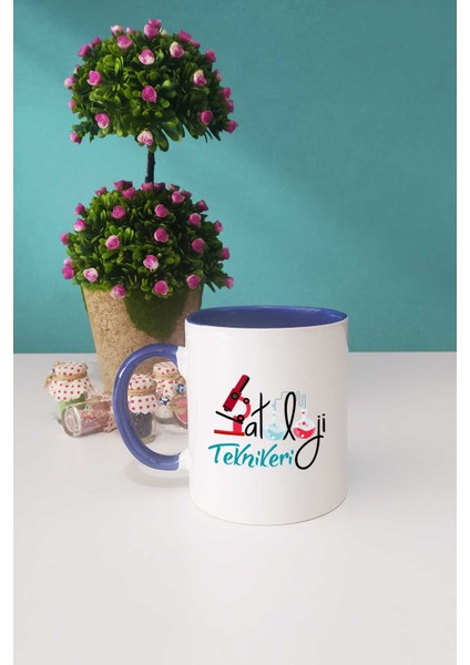 Patoloji Teknikeri Lacivert Kupa Bardak Anahtarlık