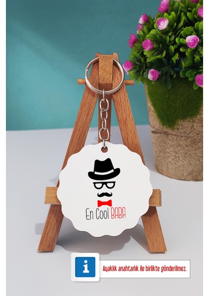 En Cool Baba Babaya Hediye Sarı Kupa Bardak Kalemlik Anahtarlık