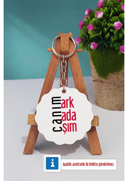 Arkadaşa Hediye Canım Arkadaşım Lacivert Kupa Bardak Anahtarlık