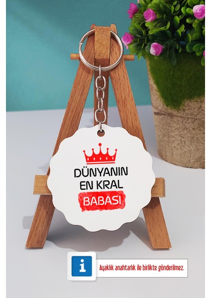 Babaya Hediye Babalar Günü Hediyesi Türk Kahvesi Fincanı Beyaz ve Anahtarlık
