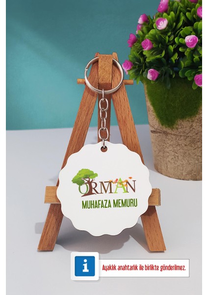 Orman Muhafaza Memuru Mavi Kupa Bardak Anahtarlık