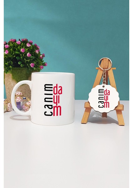 Dayıya Hediye Canım Dayım Kupa Bardak ve Anahtarlık