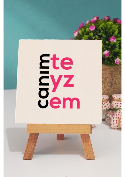 Teyzeye Hediye Canım Teyzem Turuncu Kupa Bardak Dekoratif Taş indirimleri