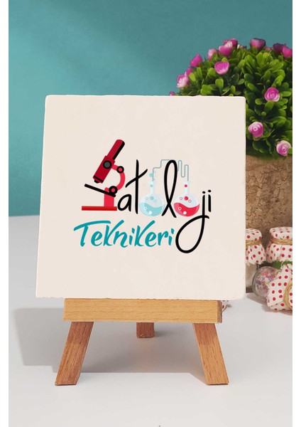 Patoloji Teknikeri Siyah Kupa Bardak Dekoratif Taş