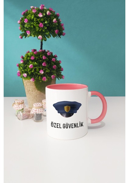 Özel Güvenlik Pembe Kupa Bardak Kalemlik modelleri