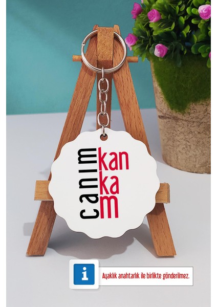 Kankaya Hediye Canım Kankam Türk Kahvesi Fincanı Beyaz ve Anahtarlık fiyatları