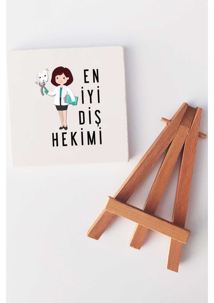 En Iyi Diş Hekimi Hediye Dekoratif Taş Baskı