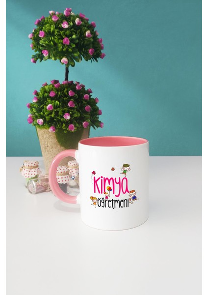 Kimya Öğretmeni Hediye Pembe Kupa Bardak Kalemlik fiyatları