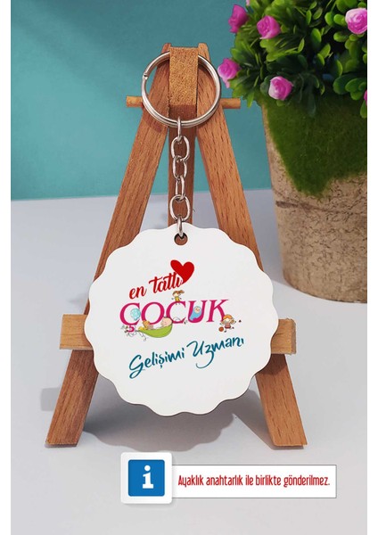 En Tatlı Çocuk Gelişimi Uzmanı Türk Kahvesi Fincanı Beyaz ve Anahtarlık fiyatları