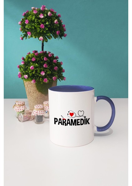 Paramedik Hediye Lacivert Kupa Bardak Anahtarlık modelleri
