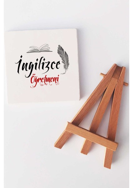 Ingilizce Öğretmeni Hediye Mavi Kupa Bardak Dekoratif Taş Anahtarlık fırsatları