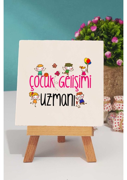 Çocuk Gelişimi Uzmanı Hediye Dekoratif Taş Baskı