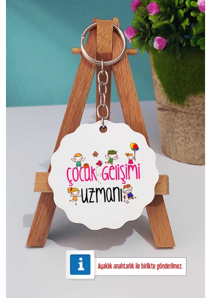 Çocuk Gelişimi Uzmanı Hediye Ahşap Altlıklı Fincan ve Anahtarlık modelleri