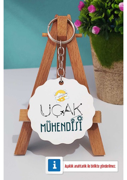 Uçak Mühendisi Hediye Kupa Bardak ve Anahtarlık