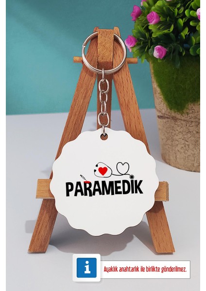 Paramedik Hediye Türk Kahvesi Fincanı Ahşap Altlıklı ve Anahtarlık modelleri