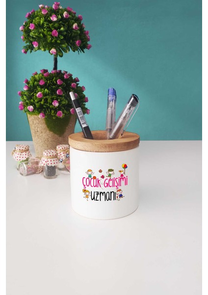Çocuk Gelişimi Uzmanı Hediye Siyah Kupa Bardak Kalemlik Anahtarlık fırsatları