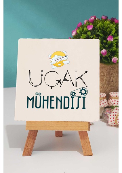 Uçak Mühendisi Hediye Dekoratif Taş Anahtarlık Kalemlik indirimleri
