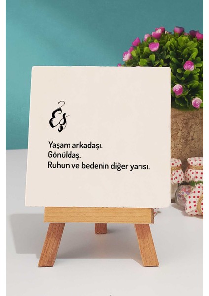 Yıl Dönümü Hediyesi Eş Pembe Kupa Bardak Dekoratif Taş