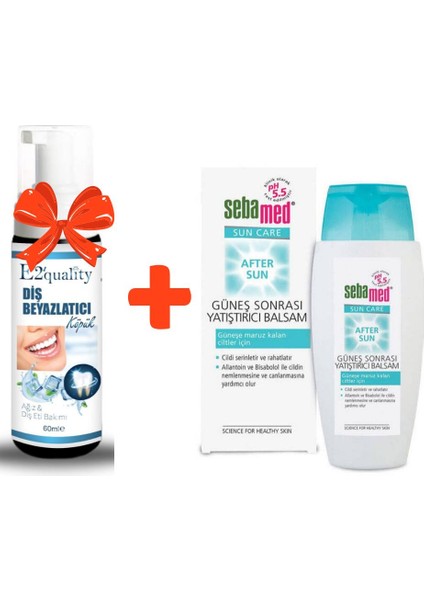 E2'quality Diş Beyazlatıcı Köpük + Sebamed After Sun Balsam 150 ml Güneş Sonrası Balsamı