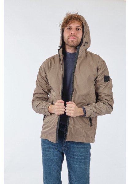 Gualtıero Kapüşonlu Fermuarlı Cepli Gri Erkek Mont 22205050 modelleri