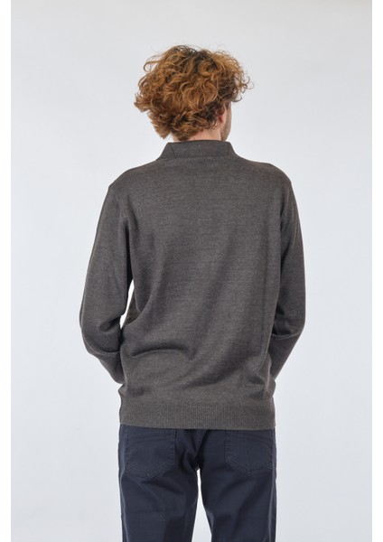 Erkek Uzun Kol Polo Yaka Kazak - Minimalist Tarz indirimleri