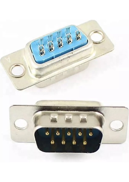 9 Pin Erkek D-Sub Konnektör Db9 Lehim Tipi RS232 Seri Pc