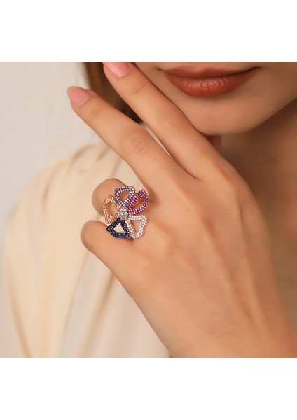 925 Ayar Gümüş Tasarım Papatya Yüzük fiyatları