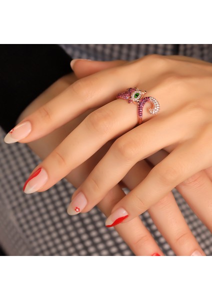 925 Ayar Gümüş Tilki Yüzük fırsatları