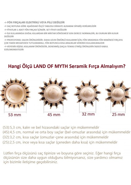 - 32 mm LOM1312 Extra Uzun Gövde Salon Tipi Nano Teknoloji Seramik + İyonik Termal Fön Saç Fırçası fırsatları