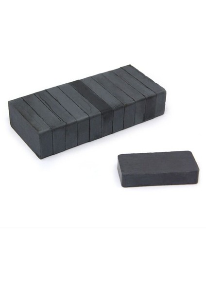 10 Adet 40X20X5 Köşeli Ferrit Kömür Seramik Magnet Mıknatıs fiyatları
