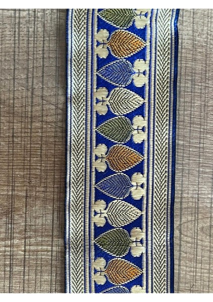 Etnik Bohem Desenli Parlak Şerit En 5 cm Boy 1 Metre