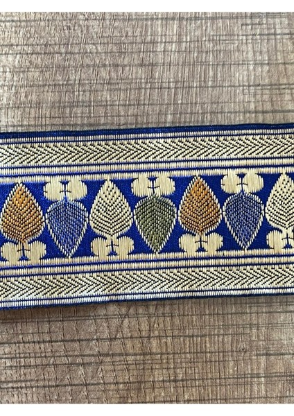 Etnik Bohem Desenli Parlak Şerit En 5 cm Boy 1 Metre