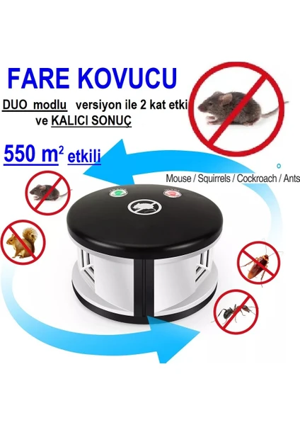 Petainer Fare Kovucu Sıçan Kovucu 550 Metre Kare 360 Derece Kovucu Duo Modlu En Iyi Fare Kovucu Süper Etki