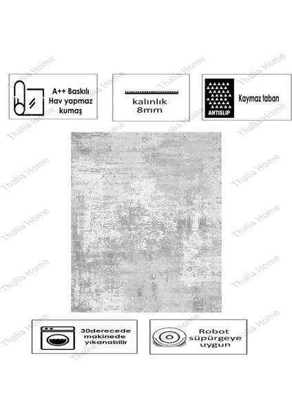 Thalia Home Dijital Kaymaz Taban Yıkanabilir Mutfak Halısı Salon Halısı Yolluk modelleri