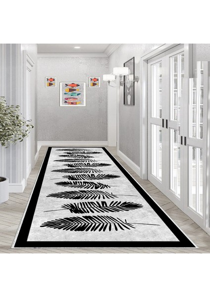 Thalia Home Dijital Baskı Kaymaz Taban Yıkanabilir Mutfak Halısı Salon Halısı Yolluk