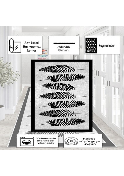 Thalia Home Dijital Baskı Kaymaz Taban Yıkanabilir Mutfak Halısı Salon Halısı Yolluk modelleri