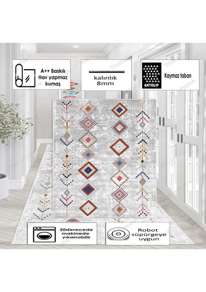 Thalia Home Dijital Baskılı Kaymaz Taban Yıkanabilir Mutfak Halısı Salon Halısı Yolluk modelleri