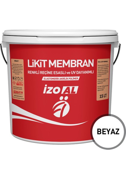 15 Lt Elastomerik Reçine Esaslı ve Uv Dayanı mlı Likit Membran