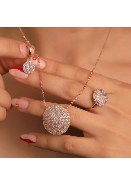 925 Ayar Gümüş Circular Tasarım Set
