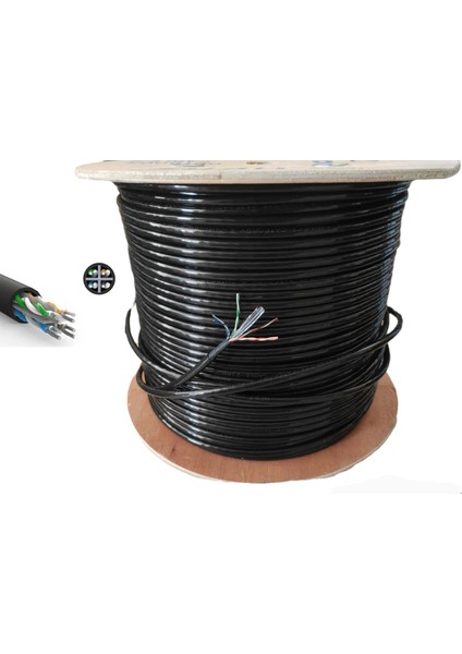 Dış Ortam Için Cat 6 150 Metre Internet Kablosu Modem Pc Bilgisayar Arası