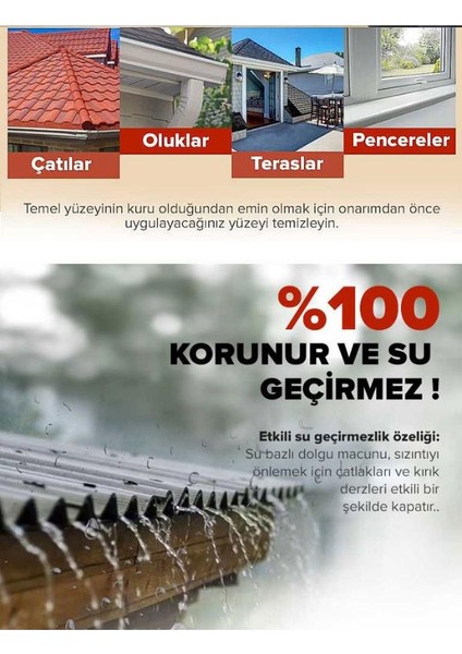 Su İzolasyon Sızıntı Onarım Spreyi Su Geçirmez Beyaz 300 ml