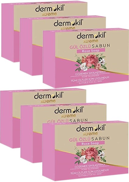 Dermokıl Sabun Gül Özlü 100GR 6'lıpaket